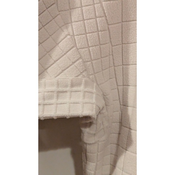 Lululemon Grid Fleece 1/4 Zip Pullover Light Beige Casual Athleisure Top 12 - Picture 5 of 6